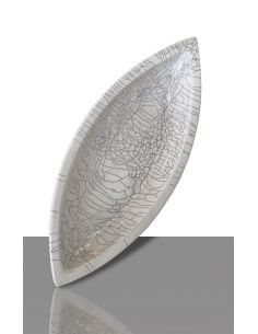 Email blanc craquelé brillant pour grès et porcelaine...