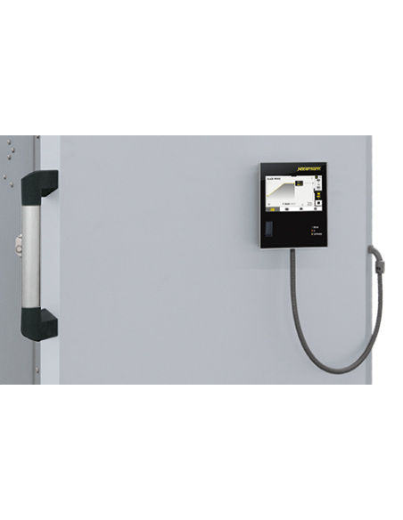 Programmateur accroché sur la porte du four et pouvant être prélevé de son support pour une utilisation aisée