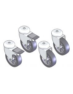 Jeu de 4 roulettes pour table des NE40, NE70 & NE100 I... 2