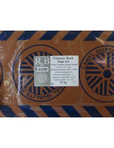 Faïence rouge lisse qualité BECK I RAOULT & BECK