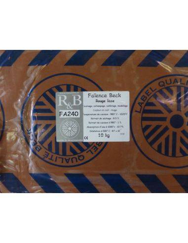 Faïence rouge lisse qualité BECK I RAOULT & BECK