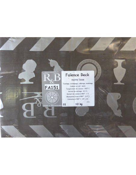 Faïence noire lisse qualité BECK I RAOULT & BECK