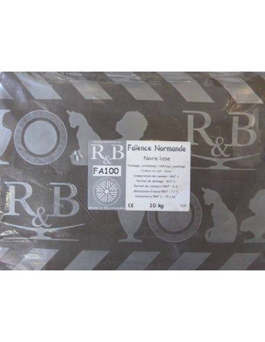 Faïence noire lisse qualité NORMANDE I RAOULT &...