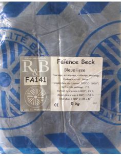 Faïence bleue lisse qualité BECK I RAOULT & BECK