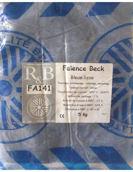 Faïence bleue lisse qualité BECK I RAOULT & BECK