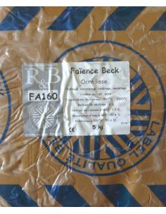 Faïence ocre lisse qualité BECK I RAOULT & BECK