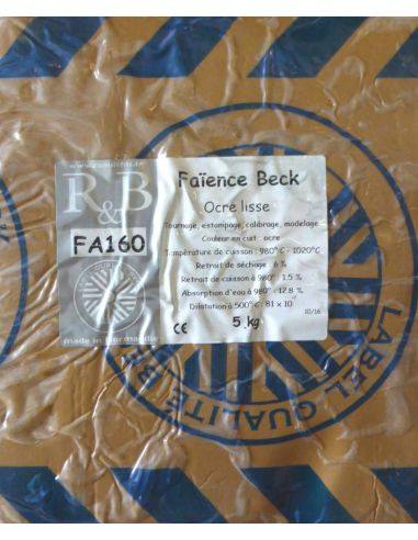 Faïence ocre lisse qualité BECK I RAOULT & BECK