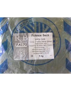 Faïence vert lisse qualité BECK I RAOULT & BECK