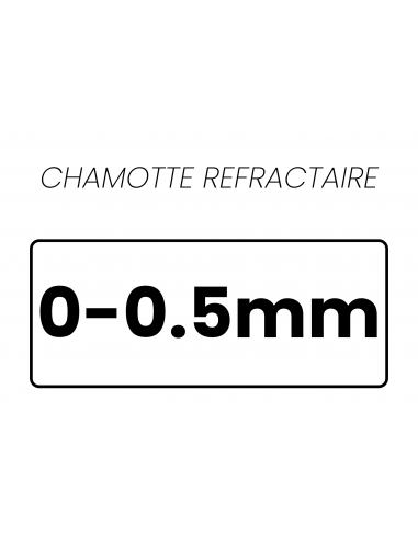 CHAMOTTE REFRACTAIRE FINE