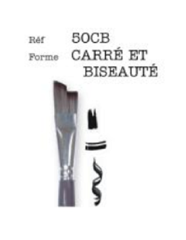 Pinceaux Léonard créatif carré et biseauté 50CB