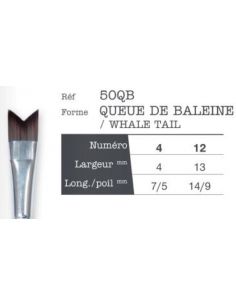 Pinceaux Léonard créatif queue de baleine 50QB