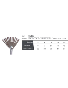 Pinceaux Léonard   créatif éventail dentelé 50ED