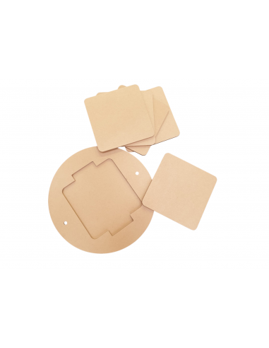 Rondeau bois avec inserts