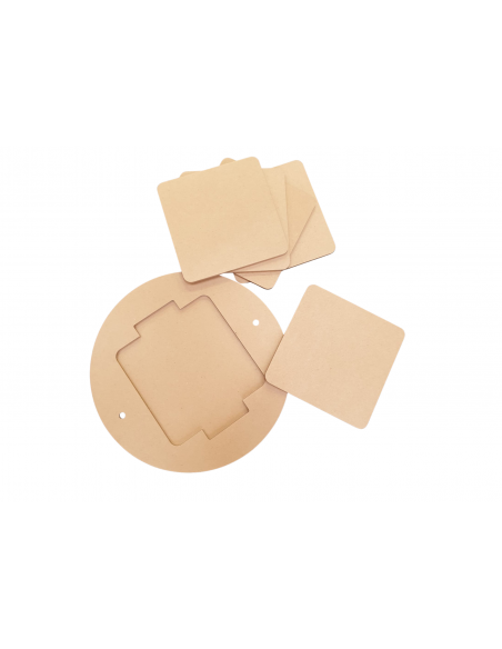 Rondeau bois avec inserts