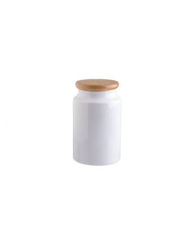 Boîte à épice 20cm en porcelaine blanche
