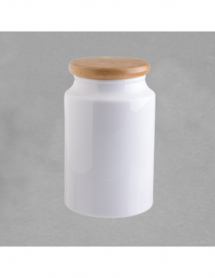 Boîte à épice 20cm en porcelaine blanche