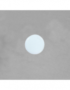 Pastille ronde 3cm non percée en porcelaine blanche