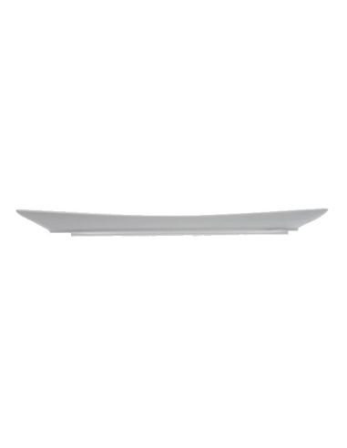 Plat à cake avant garde 30cm en porcelaine blanche