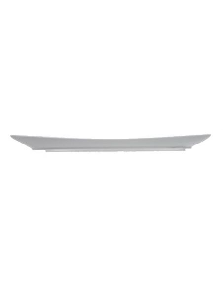 Plat à cake avant garde 30cm en porcelaine blanche