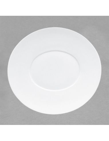Assiette hommage 32cm ovale en porcelaine...
