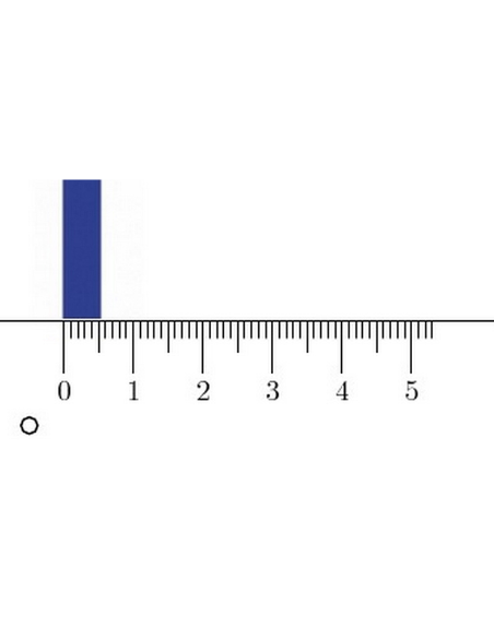 ADHESIF BLEU 6 mm