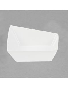 Saladier design Java en porcelaine blanche
