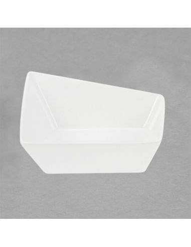 Saladier design Java en porcelaine blanche