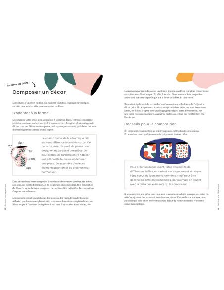 Livre "Je façonne et je peins mes objets en céramique" de La papoterie