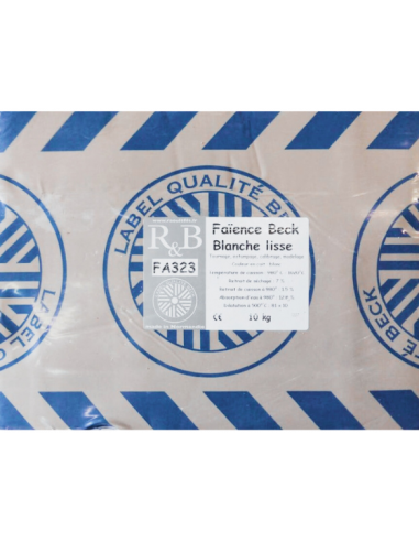 faïence blanche lisse qualité BECK I  RAOULT &...