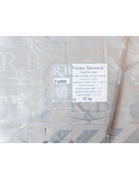 Faïence blanche lisse qualité NORMANDE I  RAOULT & BECK