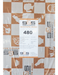Grès blanc à chamotte moyenne G480 I GOERG & SCHNEIDER