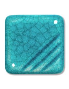 Email liquide unis Turquoise craquelé FG1095 | TERRACOLOR