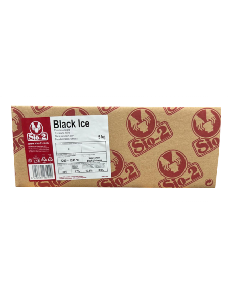 Porcelaine noire lisse BLACK ICE I SIO-2