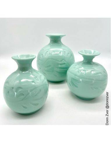 Porcelaine bleu turquoise lisse LAGOON I SIO-2