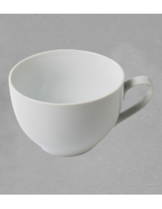 Tasse à dejeuner Jumboe en porcelaine blanche