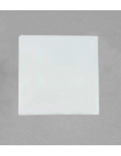 Plaque carrée 20 x 20cm en porcelaine blanche