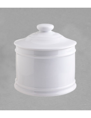 Boite à biscuits en porcelaine blanche
