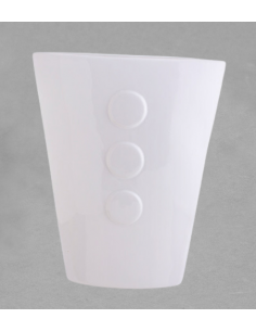 Vase bouton en porcelaine blanche de Limoges