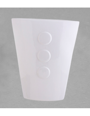 Vase bouton en porcelaine blanche de Limoges