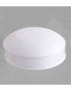 Boîte ronde 10 cm en porcelaine blanche