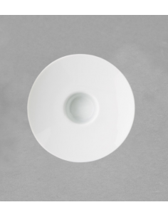 Soucoupe café Hommage en porcelaine blanche de Limoges