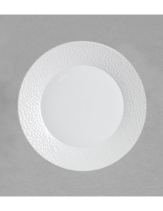 Assiette plate Mosaic 27 cm en porcelaine blanche