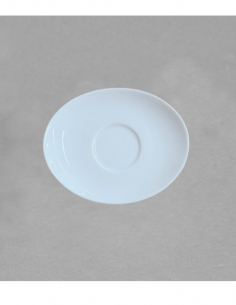 Tasse à moka avec soucoupe Loos en porcelaine blanche 2