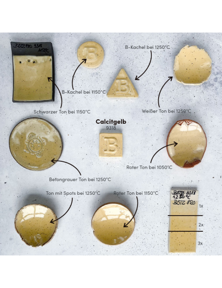 BO9318 Émail grès Jaune calcite PRO | BOTZ