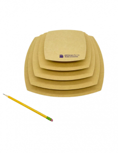 Pack de 5 moules carrés sphériques en bois OG I GR... 2