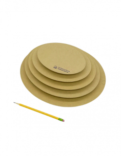 Pack de 5 moules en bois ovales en forme d'ellipse OG I... 2
