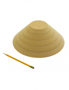 Pack de 5 moules ronds en bois OG I GR POTTERY FORMS