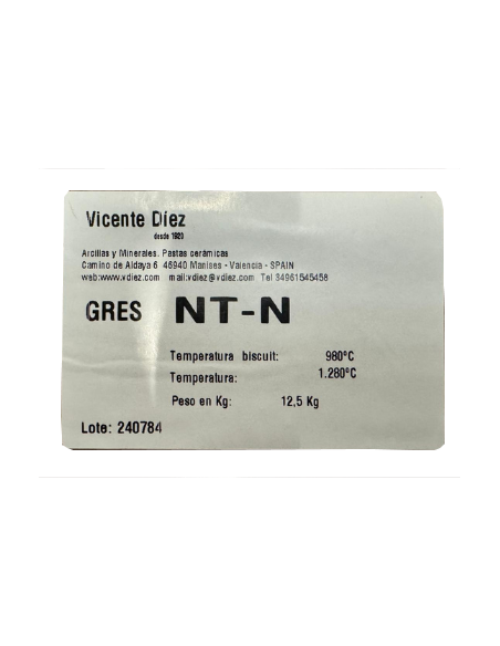 Grès noir à chamotte impalpable NT-N I VICENTE DIEZ