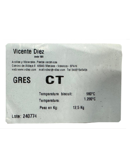 Grès crème à chamotte fine CT I VICENTE DIEZ