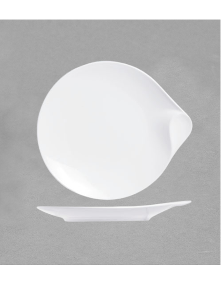 Assiette à dessert Exquise en porcelaine blanche